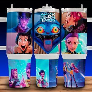 40oz KPOP Demon Hunters Anime Cup Mug Tumbler